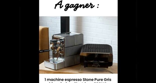 Gagnez 1 machine espresso Stone Pure Gris (Valeur de 2200 $)