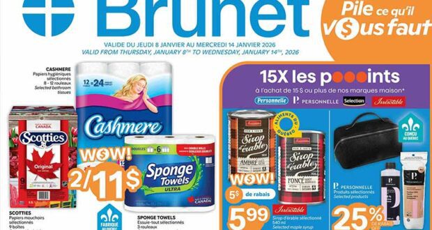 Brunet Circulaire du 8 janvier au 14 janvier 2026