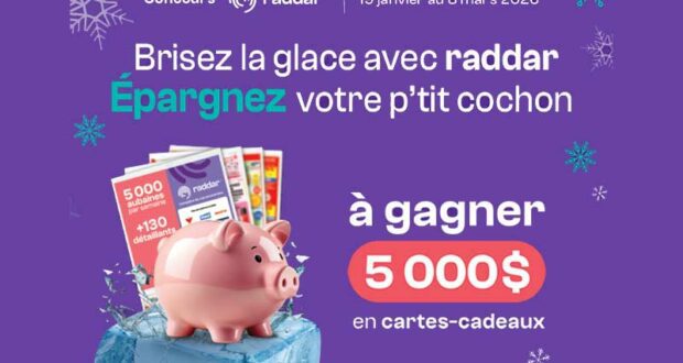 Gagnez une carte-cadeau d’une valeur de 5000$