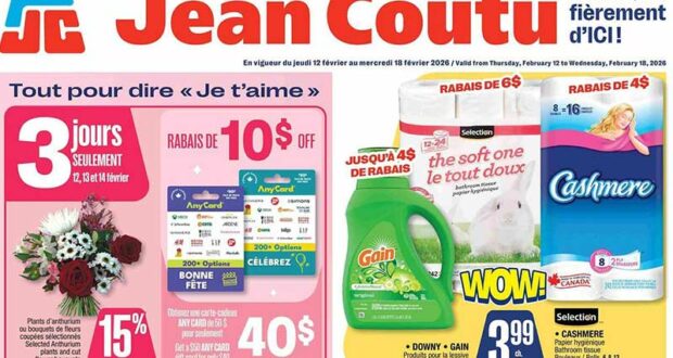 Circulaire Jean Coutu du 12 février au 18 février 2026