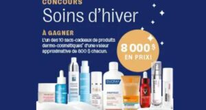 Gagnez 10 sacs cadeaux de produits dermo-cosmétiques (800 $ chaque)
