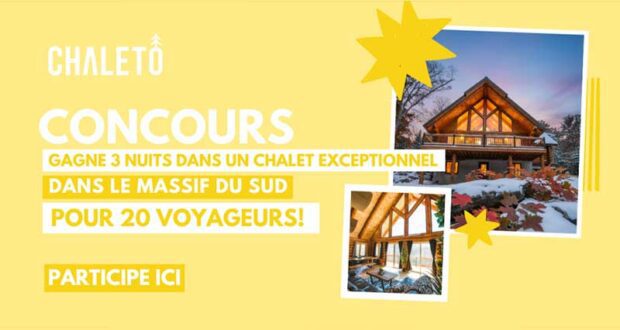 Gagnez un séjour mémorable pour 20 au Chalet Jungle (1650$)