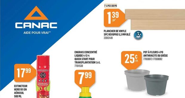 Circulaire Canac du 12 mars au 18 mars 2026