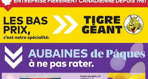 Circulaire Tigre Géant du 1 avril au 7 avril 2026