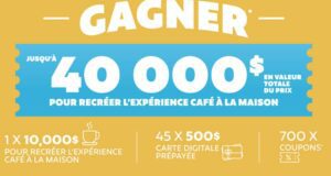 Gagnez 10 000 $ en argent (chèque)