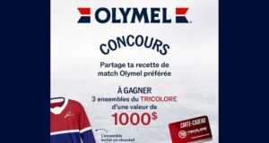 Gagnez 3 ensembles du tricolore de 1000 $ chaque