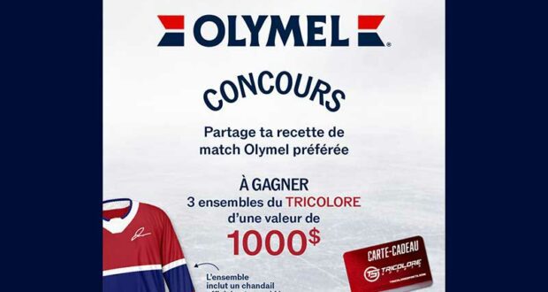 Gagnez 3 ensembles du tricolore de 1000 $ chaque