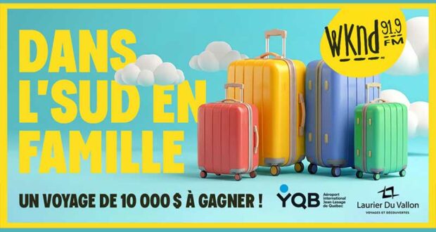 Gagnez Un crédit-voyage de 10 000 $ chez Voyages Laurier du Vallon