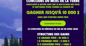 Gagnez un chèque de 10000$
