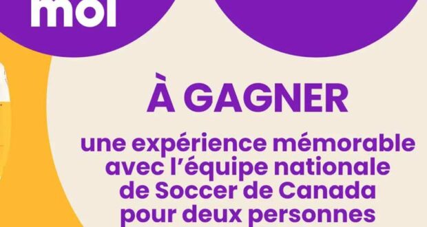 Gagnez une Expérience avec l’équipe de Soccer Canada