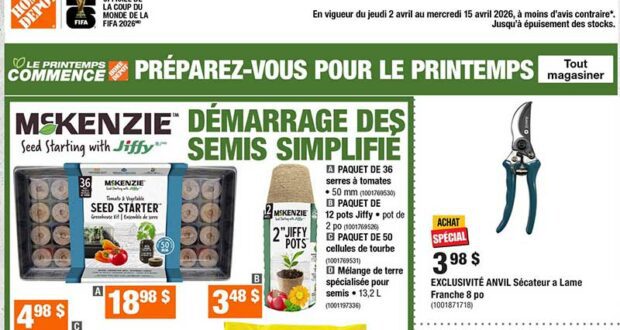 Home Dépôt Circulaire du 2 avril au 15 avril 2026