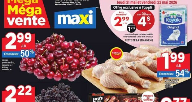 Circulaire Maxi du 21 mai au 27 mai 2026