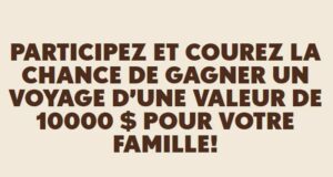 Gagnez un prix de 10 000 $ en crédit voyage