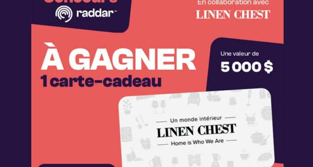 Gagnez une carte-cadeau d'une valeur de 5 000 $