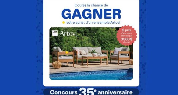 Gagnez votre ensemble Artovi de 3500 $