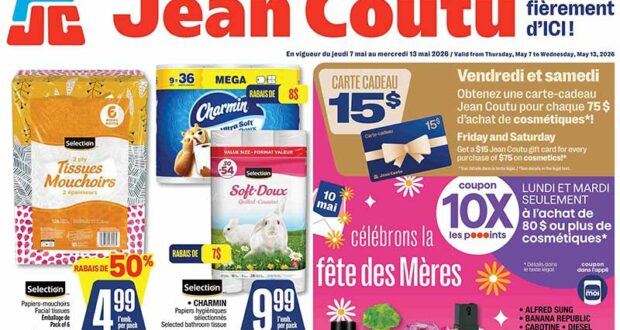 Jean Coutu Circulaire du 7 mai au 13 mai 2026