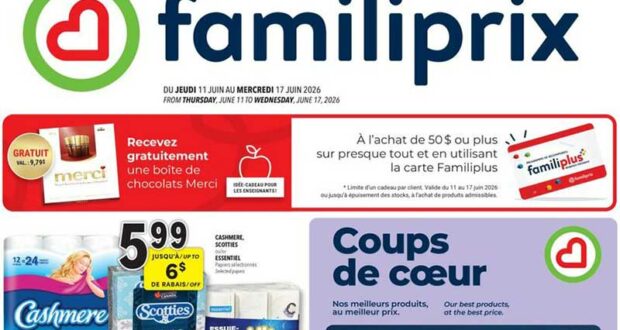 Circulaire Familiprix du 11 juin au 17 juin 2026