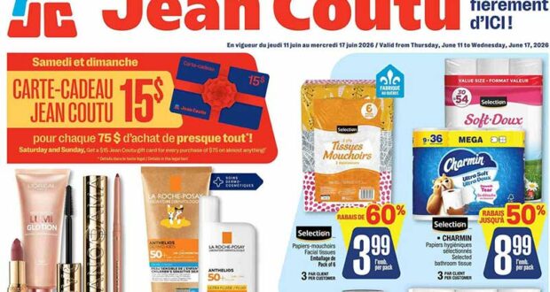 Circulaire Jean Coutu du 11 juin au 17 juin 2026