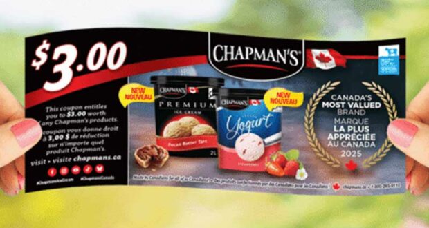 Coupon de 3 $ sur un produit Chapman’s