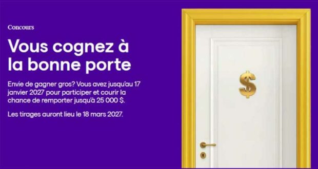 Gagnez 3 prix en argent totalisant 25 000 $