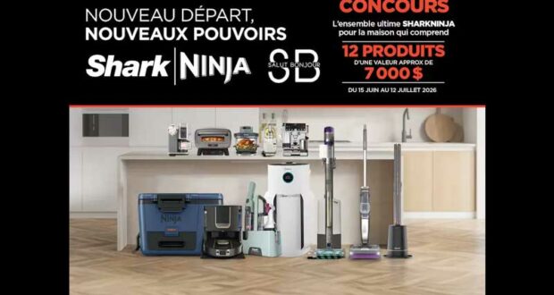 Gagnez un ensemble Shark Ninja de 6600 $