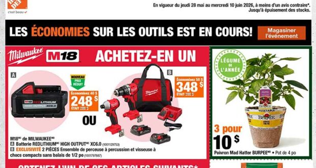Home Dépôt Circulaire du 28 mai au 10 juin 2026