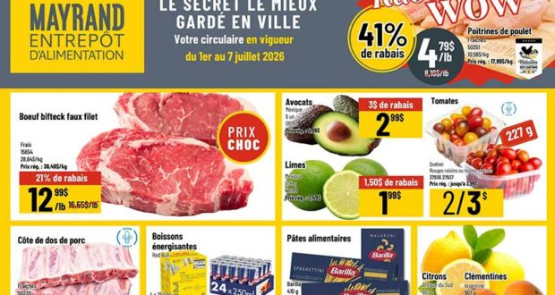 Mayrand Circulaire du 1 juillet au 7 juillet 2026