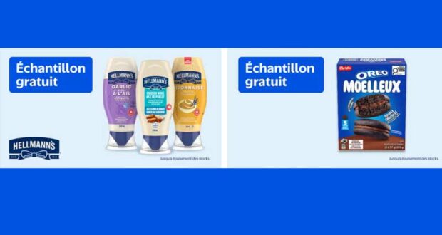 5000 échantillons gratuits Hellmann’s & OREO Cakesters
