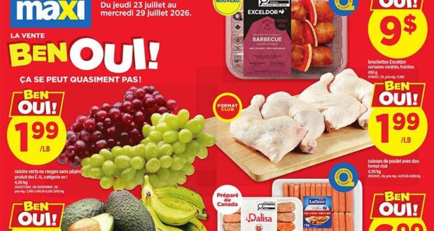 Circulaire Maxi du 23 juillet au 29 juillet 2026