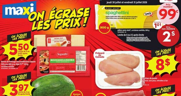 Circulaire Maxi du 30 juillet au 5 août 2026