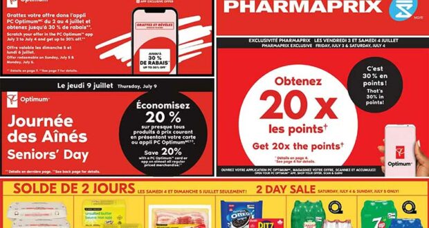 Circulaire Pharmaprix du 4 juillet au 9 juillet 2026