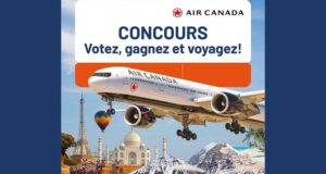 Gagnez jusqu’à 6400$ en billets d’avion avec Air Canada
