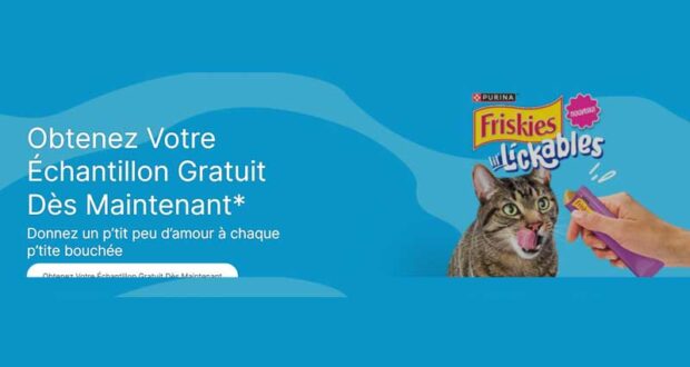 Échantillons gratuits des gâteries pour chats Friskies Lil’ Lickables
