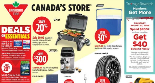 Circulaire Canadian Tire du 13 août au 20 août 2026