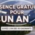 Gagnez de l’essence gratuite pendant un an