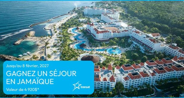 Gagnez un séjour en Jamaique d’une valeur de 4920 $