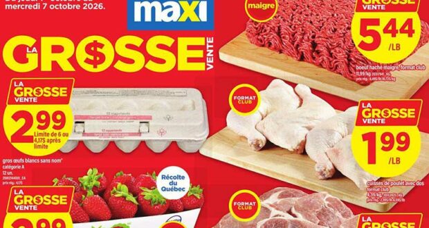 Circulaire Maxi du 1 octobre au 7 octobre 2026