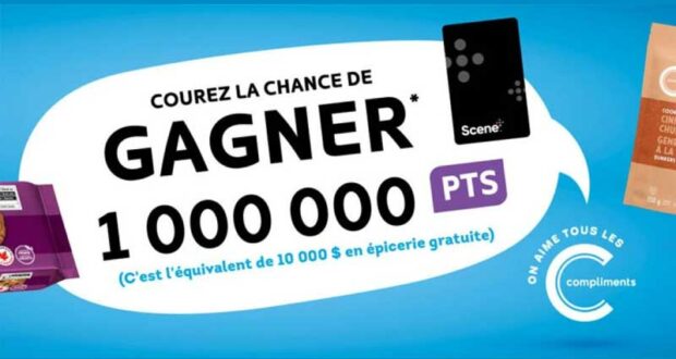 Gagnez 1 prix de 1 000 000 de points Scène+ (valeur de 10 000 $)