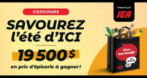 Gagnez jusqu’à 10 000 $ d’épicerie IGA