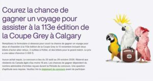 Gagnez un voyage pour deux personnes à Calgary (5000 $)