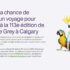 Gagnez un voyage pour deux personnes à Calgary (5000 $)