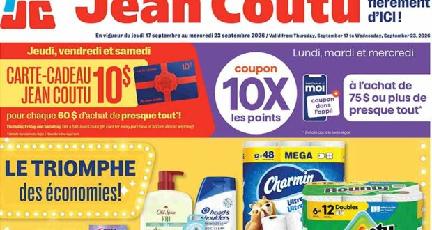 Jean Coutu Circulaire du 17 septembre au 23 septembre 2026