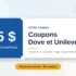 5 $ en coupons Dove et Unilever