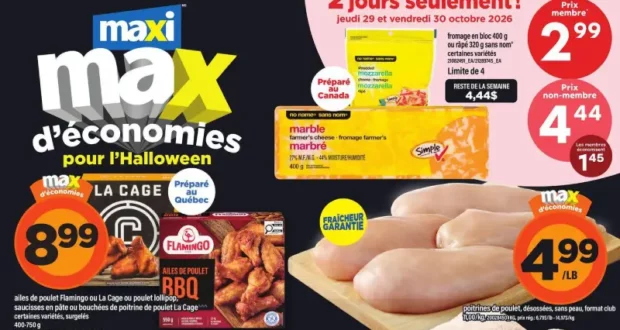 Circulaire Maxi du 29 octobre au 4 novembre 2026