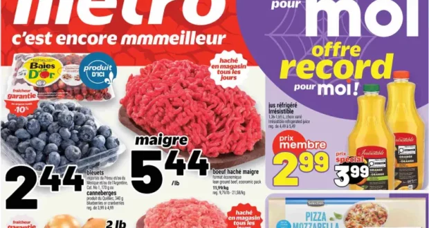 Circulaire Metro du 29 octobre au 4 novembre 2026