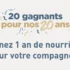 Gagnez 1 an de nourriture pour votre compagnon (20 gagnants)