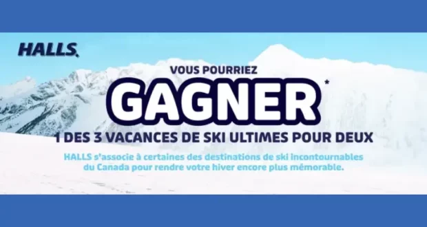 Gagnez 1 des 3 vacances de ski à la station de votre choix