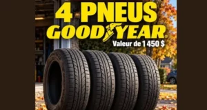 Gagnez 3 ensembles de 4 pneus Goodyear de 1450 $ chacun