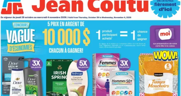 Jean Coutu Circulaire du 29 octobre au 4 novembre 2026