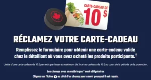 Réclamez 10 $ d’épicerie gratuite